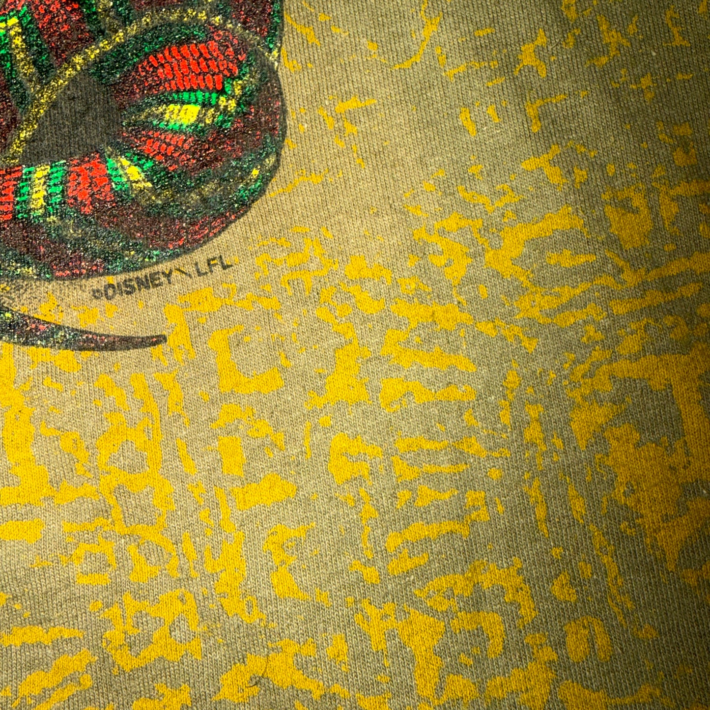 Indiana Jones Disney Vintage 1990 Single Stitch AOP Graphic T-Shirt XXL