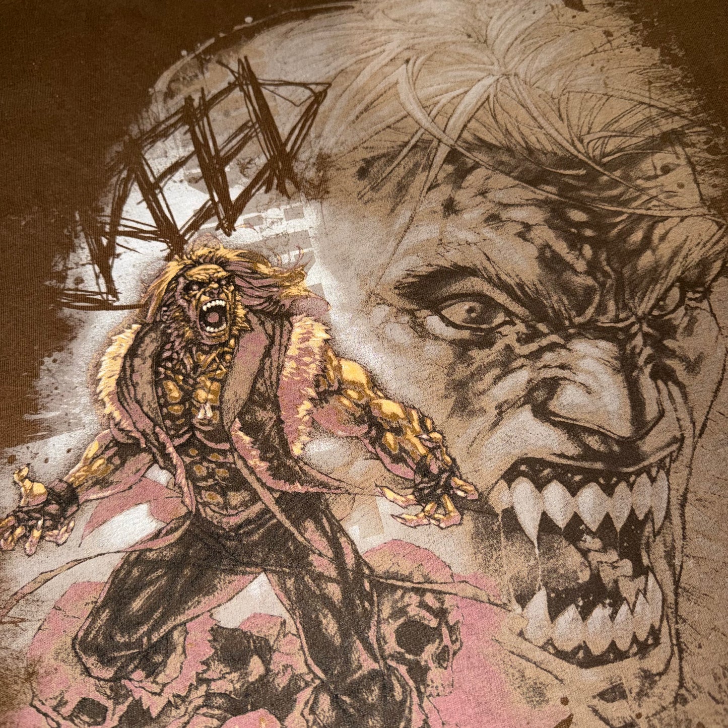 Sabretooth Marvel Mad Engine Graphic T-Shirt Large