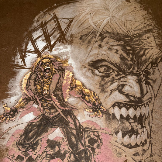 Sabretooth Marvel Mad Engine Graphic T-Shirt Large