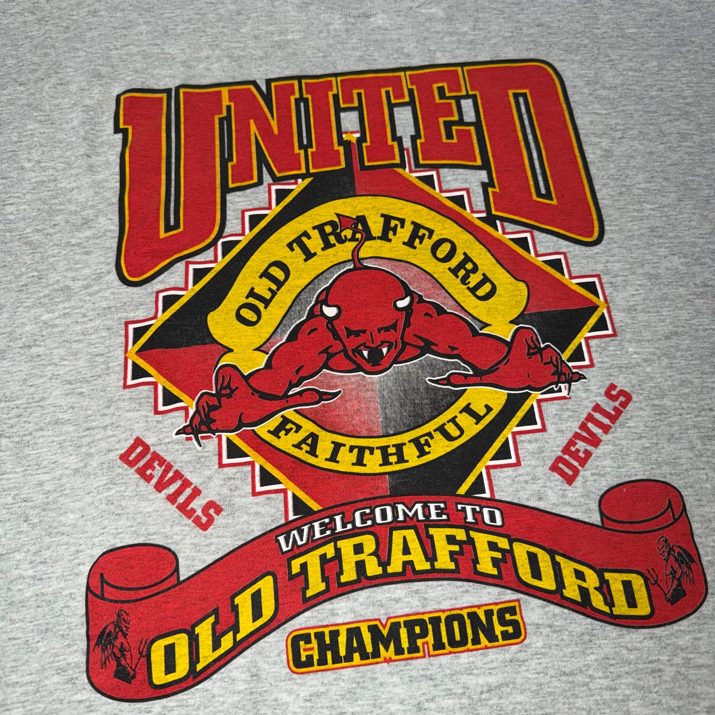Manchester United Vintage Single Stitch Graphic T-Shirt XL