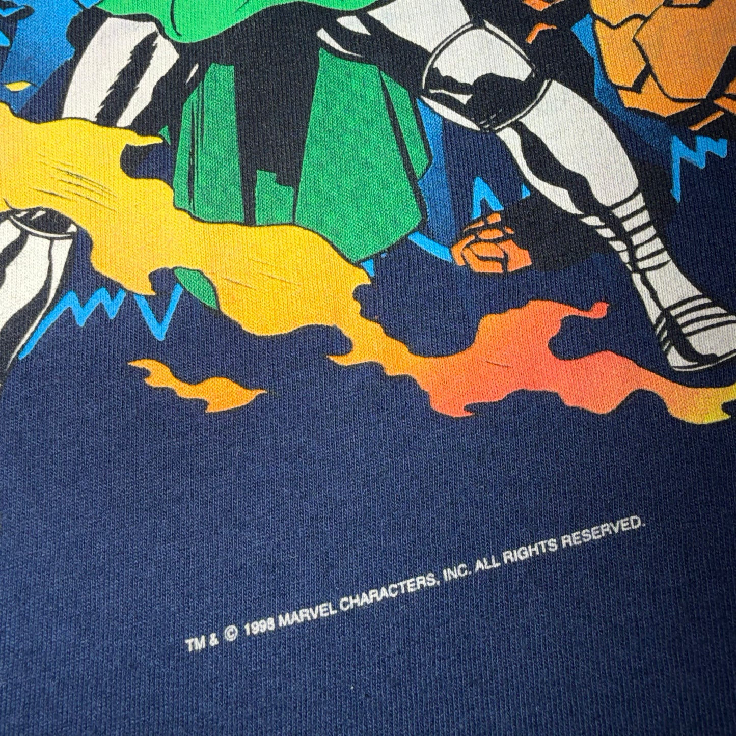 Doctor Doom Fantastic Four Marvel Single Stitch Vintage 1998 Graphic T-Shirt Medium