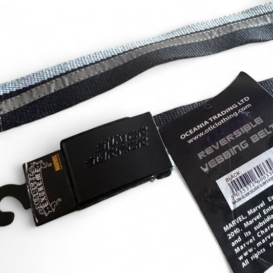 Silver Surfer Marvel Extreme Reverse Webbing Belt O/S