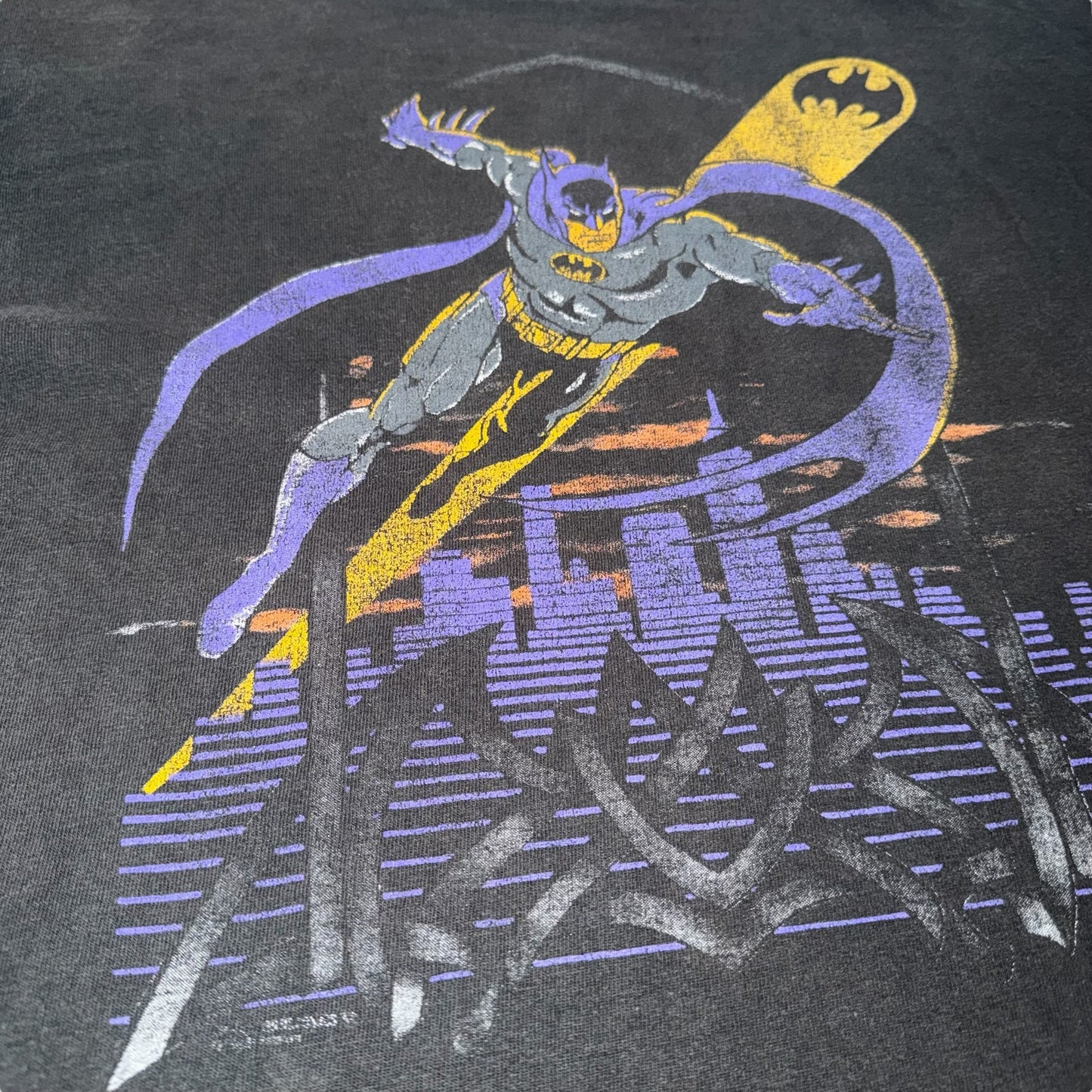 Batman DC Comics Vintage Single Stitch Graphic T-Shirt Large