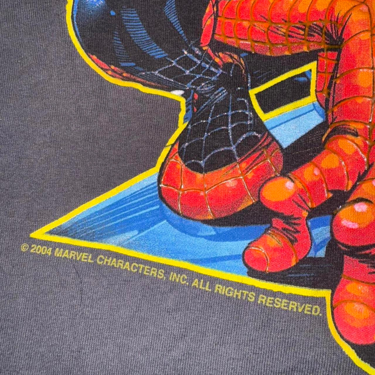 Spider-Man Marvel Mad Engine Vintage Graphic T-Shirt XL
