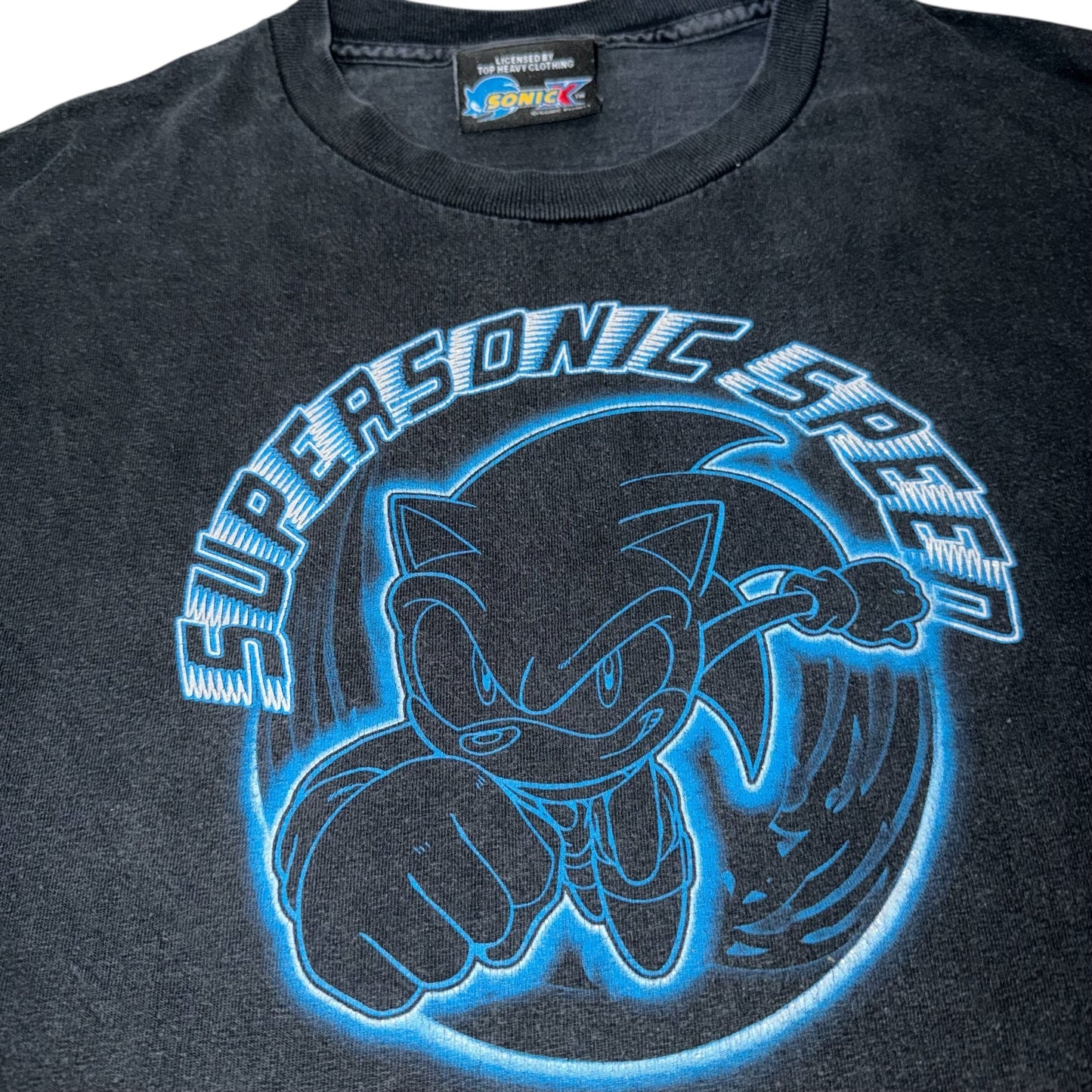Sonic the Hedgehog Sonic X TV Show Promo Graphic T-Shirt Large