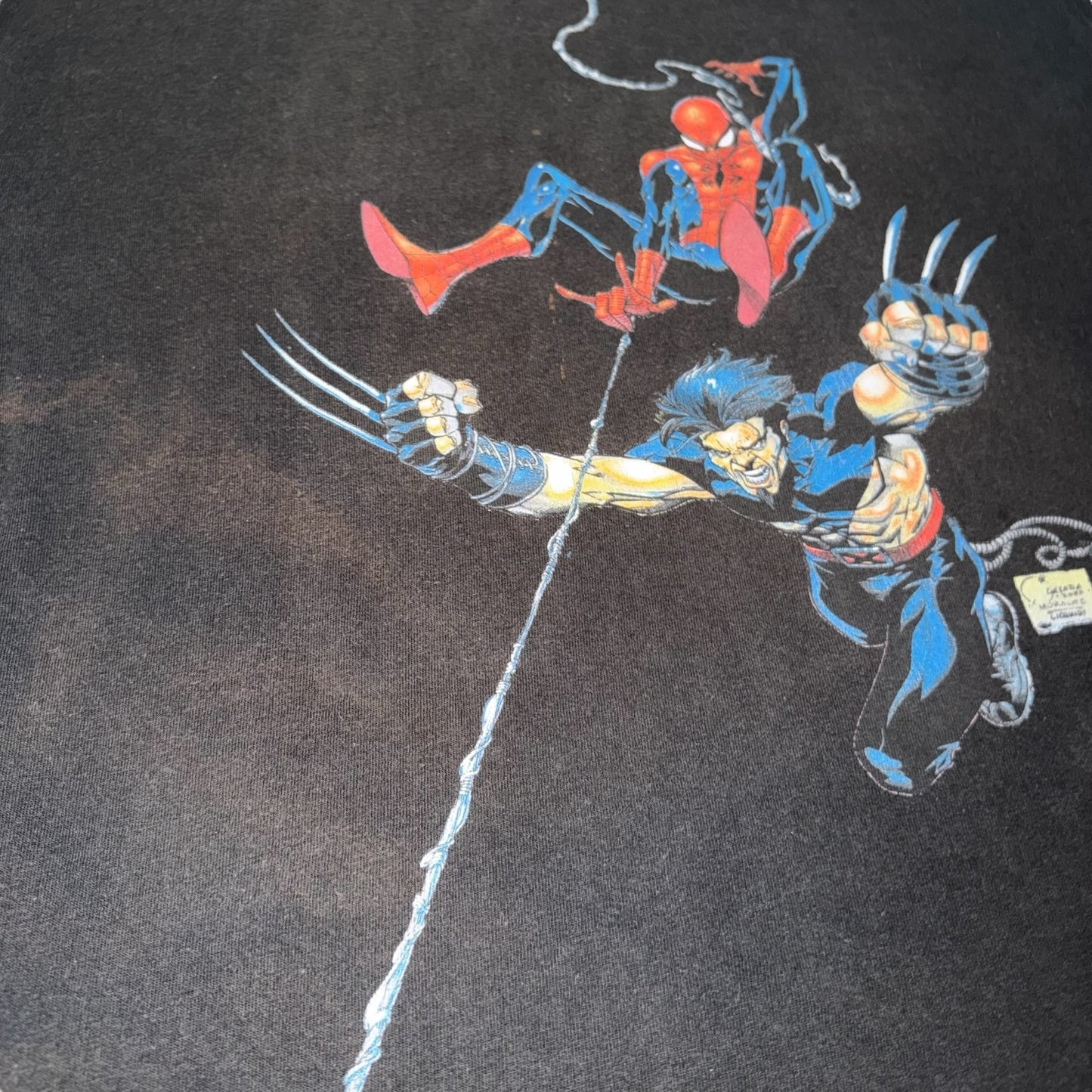 Spider-Man Wolverine Marvel Wizard World Convention 2002 Vintage Graphic T-Shirt Large