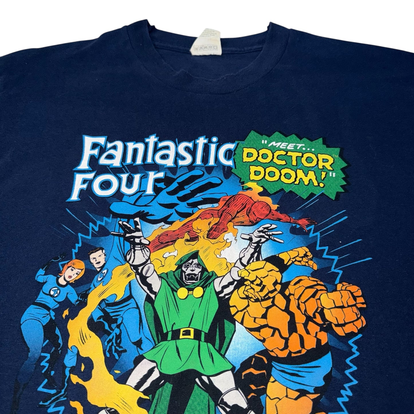 Doctor Doom Fantastic Four Marvel Single Stitch Vintage 1998 Graphic T-Shirt Medium