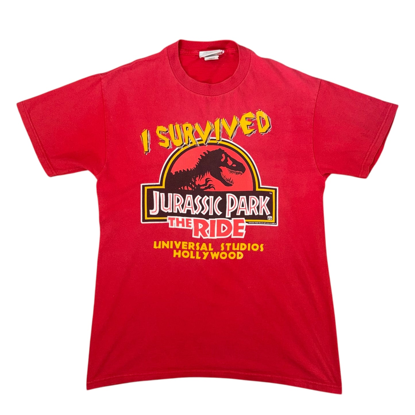 Jurassic Park the Ride Vintage 1997 Graphic T-Shirt Universal Studios Medium