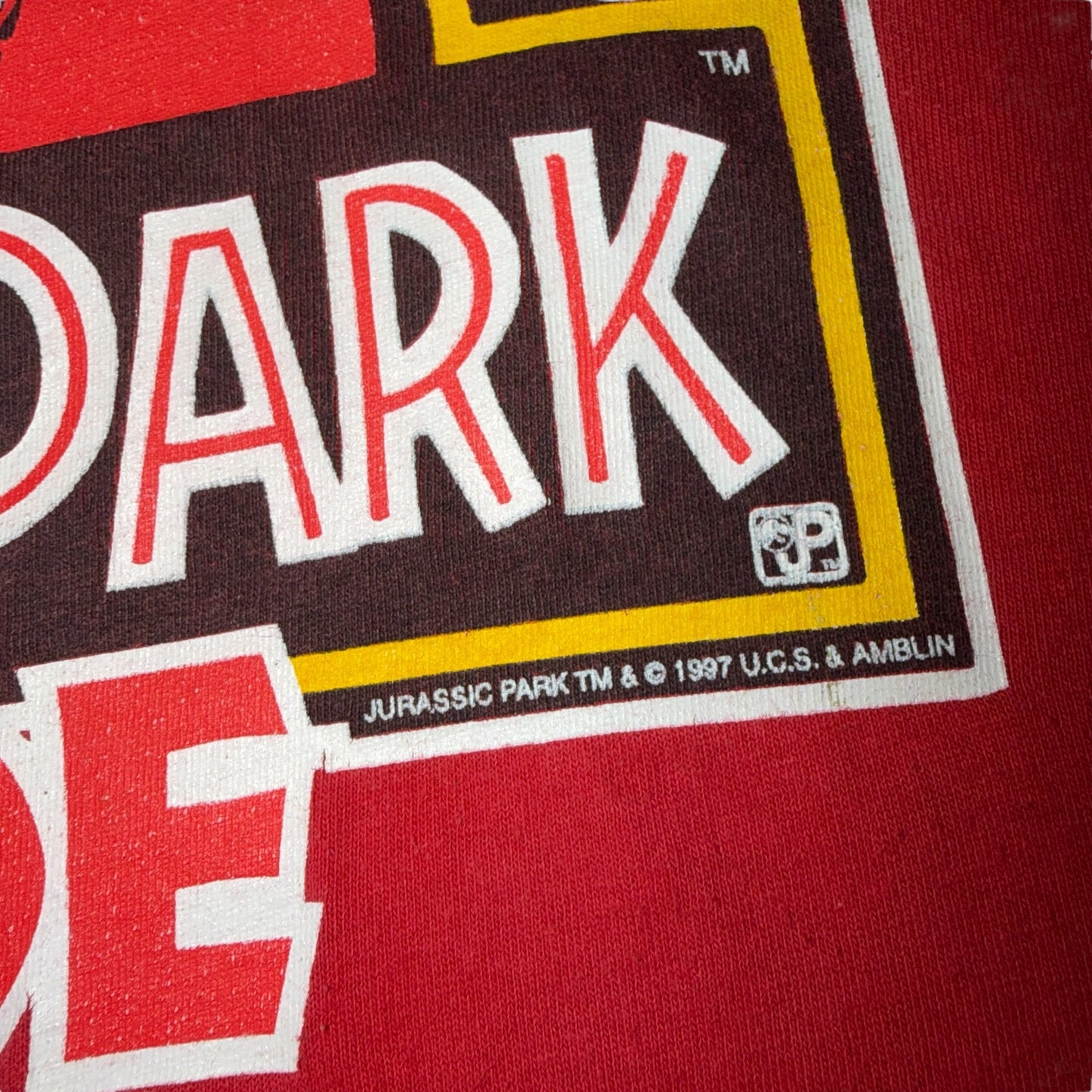 Jurassic Park the Ride Vintage 1997 Graphic T-Shirt Universal Studios Medium