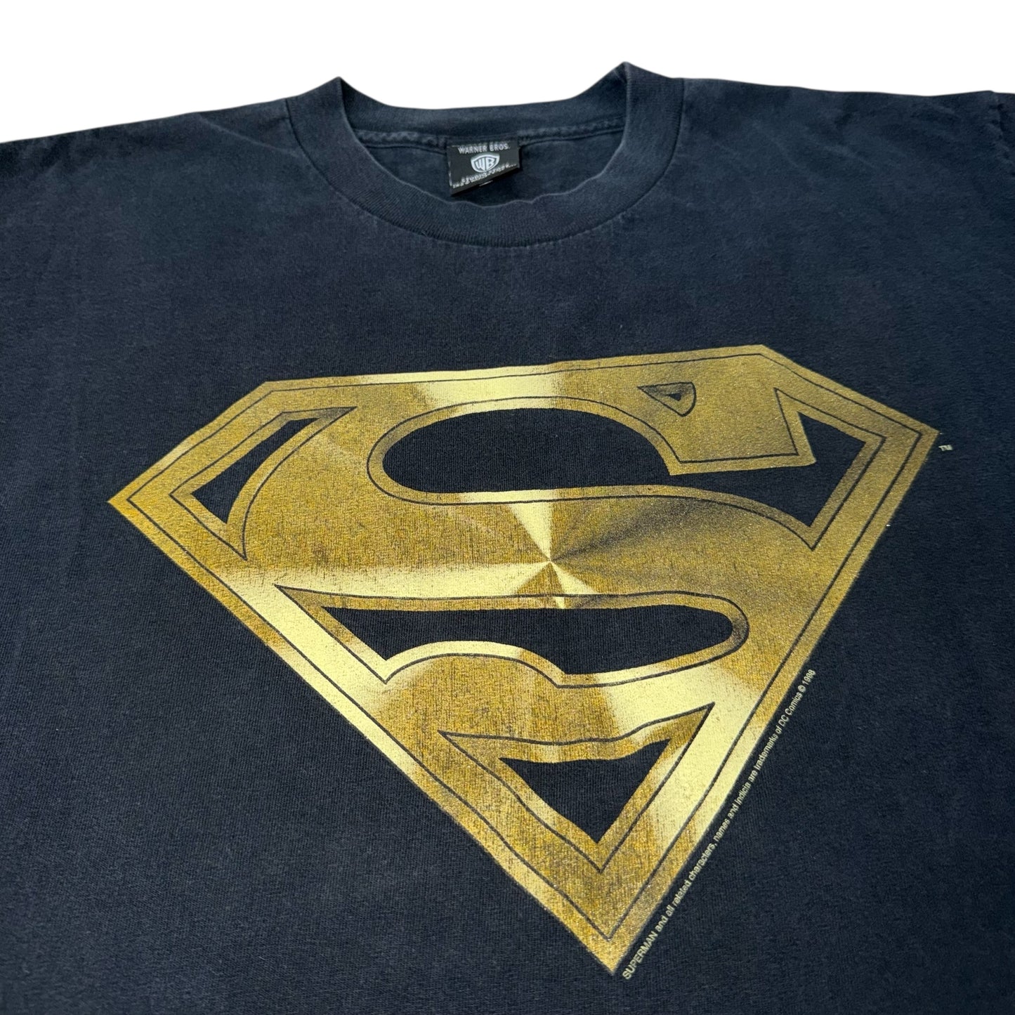 Superman Logo DC Comics Vintage 1998 Graphic T-Shirt Large